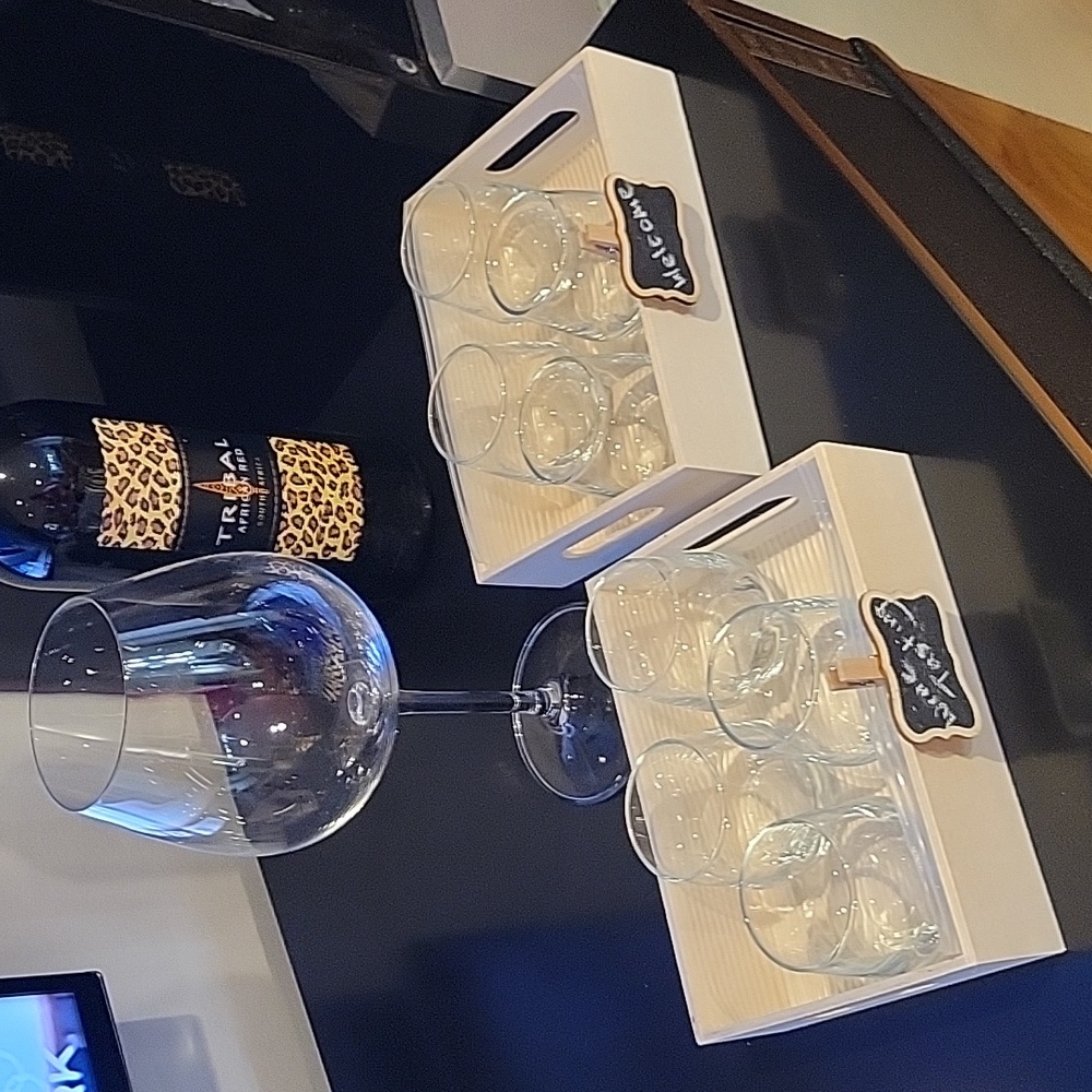 Wine tasting set up for 2